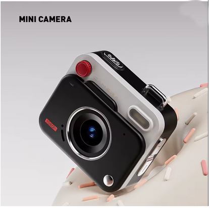 Mini cámara digital retro.