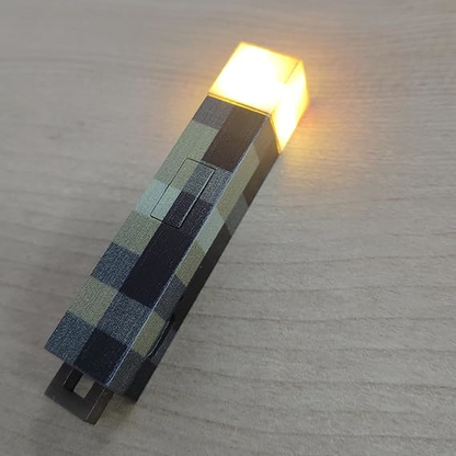 Lavero-Linterna Minecraft.